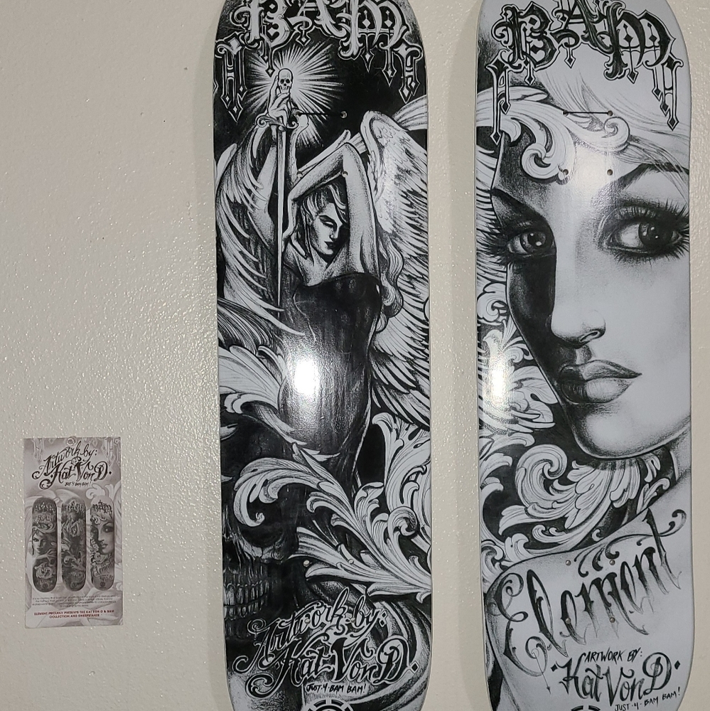 Kat Von D X Element 2/3 Decks for BAM MARGERA